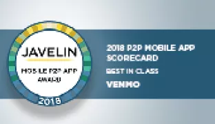 Javelin Strategy &amp; Research Announces Mobile P2P App Awards: Venmo Recognized as Best in Class