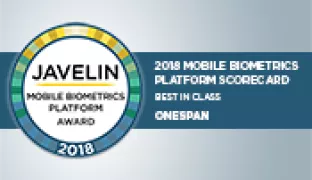 Javelin Strategy &amp; Research Announces 2018 Mobile Biometrics Platform Award Winner